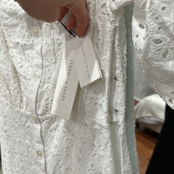 BRAND NEW Veronica Beard Cali Maxi Dress White - Picture 10 of 11